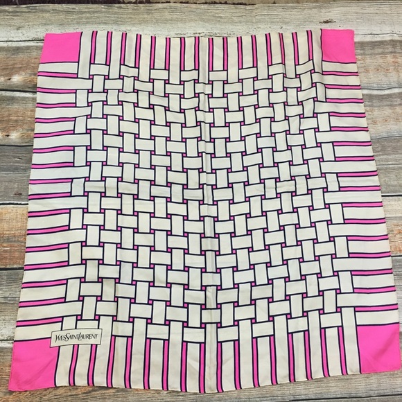 Yves Saint Laurent | Silk Woven Print Scarf - Picture 5 of 8